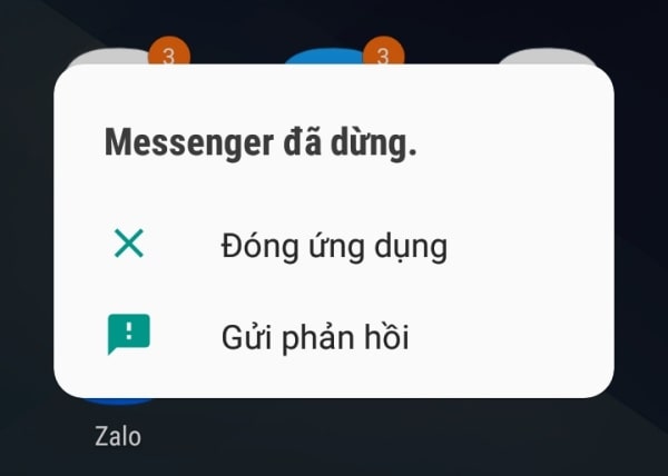 Nhiều người gặp phải tình trạng Messenger đã dừng trên Xiaomi