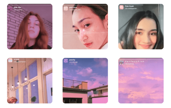 Filter Instagram tone hồng