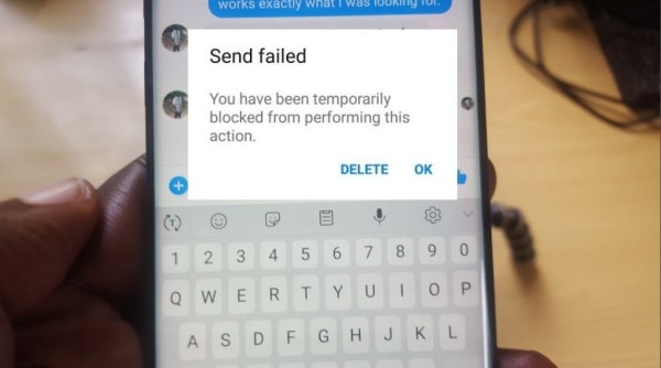 Messenger bị chặn gửi tin nhắn