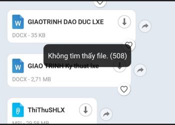 Lỗi file không còn tồn tại trên hệ thống Zalo