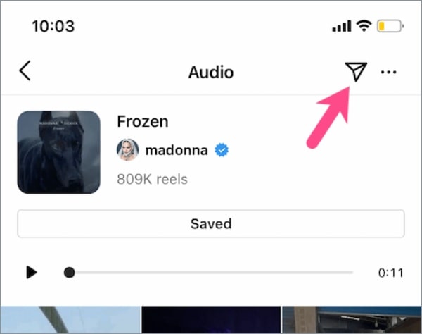 Cách tìm bài hát đã lưu trên Instagram