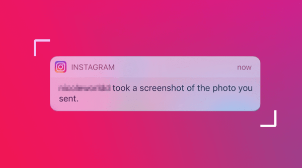 Instagram chụp màn hình tin nhắn