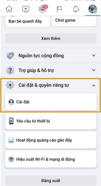 Cách làm Messenger không hiện online trên app Facebook