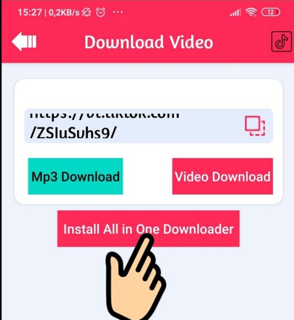 Tải video TikTok trên Android