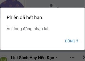 Facebook bị phiên đã hết hạn