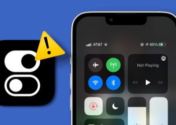 Không dùng được trung tâm điều khiến trên iPhone