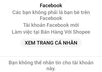 Messenger bị lỗi bạn không thể nhắn tin cho tài khoản này