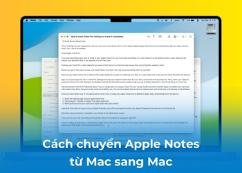 Cách chuyển Notes từ Mac sang Mac