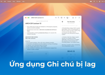 Ứng dụng Apple Notes trên Macbook bị đơ